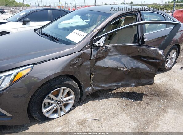 5NPE24AF6GH298853 2016 HYUNDAI SONATA Brown წინა ხედი