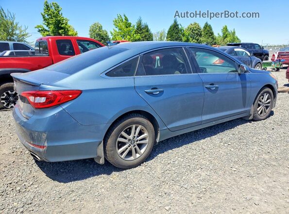 5NPE24AF6GH369744 2016 HYUNDAI SONATA Синий Задняя правая четверть