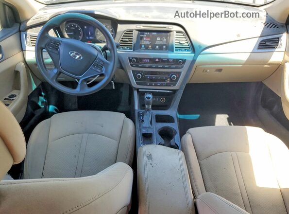 5NPE24AF6GH369744 2016 HYUNDAI SONATA Синий Вид панели приборов