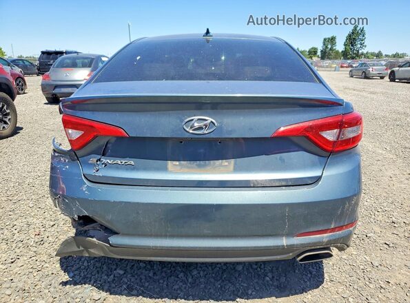 5NPE24AF6GH369744 2016 HYUNDAI SONATA Синий Вид сзади