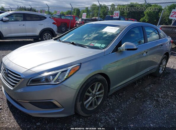 5NPE24AF6HH488170 2017 HYUNDAI SONATA Silver Առջևի ձախ երեք քառորդ տեսարան
