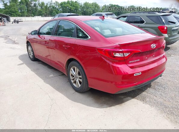 5NPE24AF6HH488234 2017 HYUNDAI SONATA Red უკანა მარცხენა