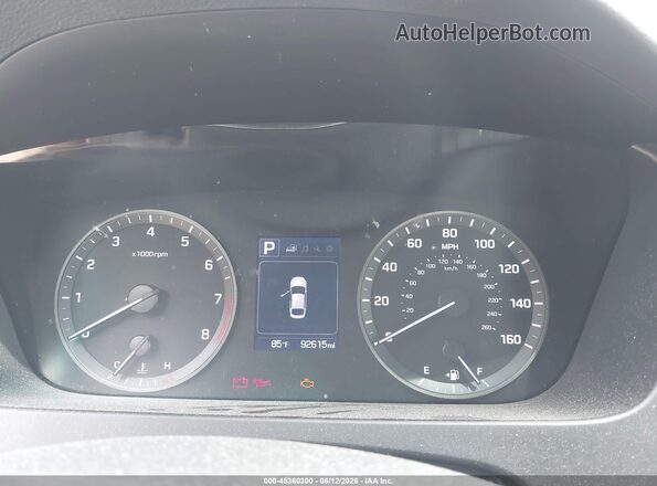 5NPE24AF6HH488234 2017 HYUNDAI SONATA Red უკანა სავარძლების ხედი