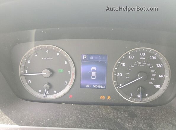 5NPE24AF6HH550599 2017 HYUNDAI SONATA Silver ხელსაწყოთა პანელის ხედი