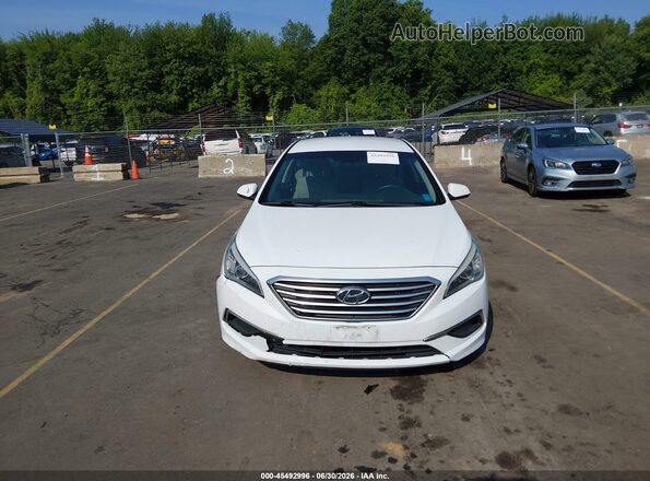 5NPE24AF6HH569234 2017 HYUNDAI SONATA White წინა ხედი