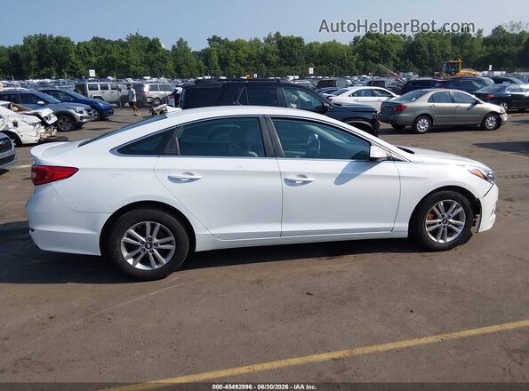 5NPE24AF6HH569234 2017 HYUNDAI SONATA White ხელსაწყოთა პანელის ხედი