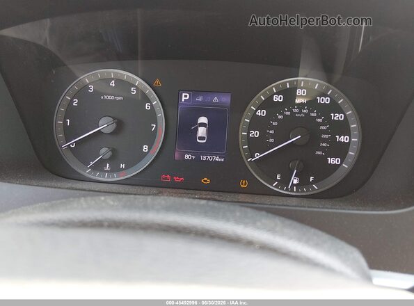 5NPE24AF6HH569234 2017 HYUNDAI SONATA White უკანა სავარძლების ხედი