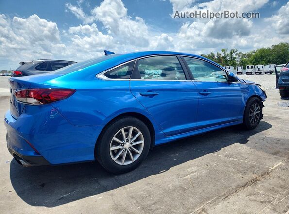 5NPE24AF6JH594933 2018 HYUNDAI SONATA Blue Задня права чверть