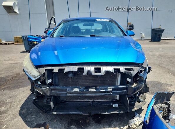 5NPE24AF6JH594933 2018 HYUNDAI SONATA Blue Вид спереду