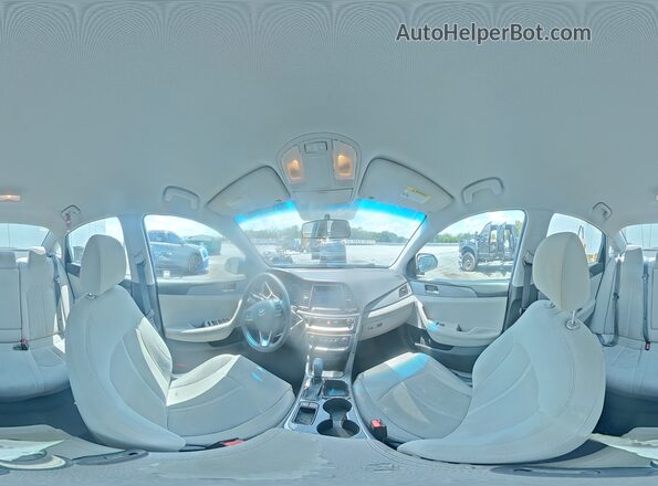 5NPE24AF6JH594933 2018 HYUNDAI SONATA Blue Панорамний вид салону 360°