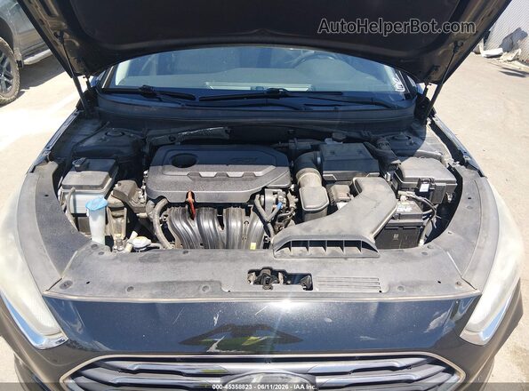 5NPE24AF6JH608460 2018 HYUNDAI SONATA Black Вид ззаду