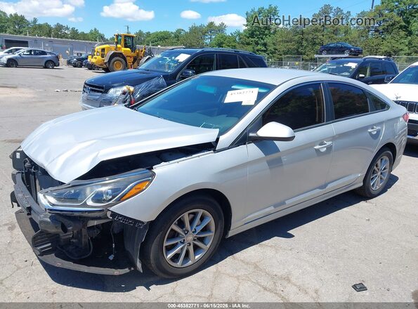 5NPE24AF6JH680419 2018 HYUNDAI SONATA Silver Front left