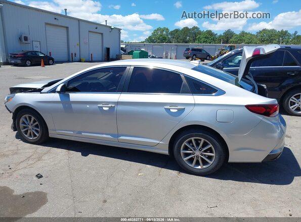 5NPE24AF6JH680419 2018 HYUNDAI SONATA Silver Rear left