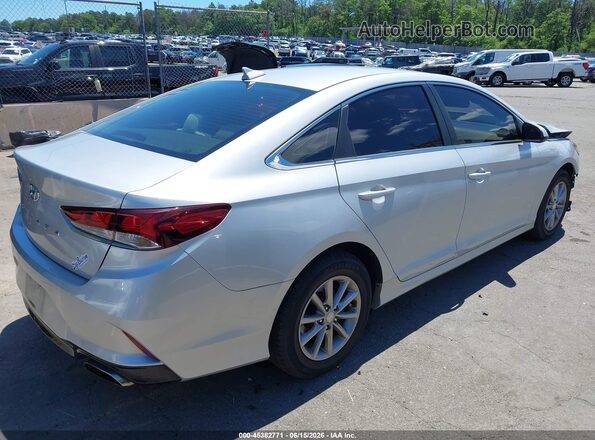 5NPE24AF6JH680419 2018 HYUNDAI SONATA Silver Rear right