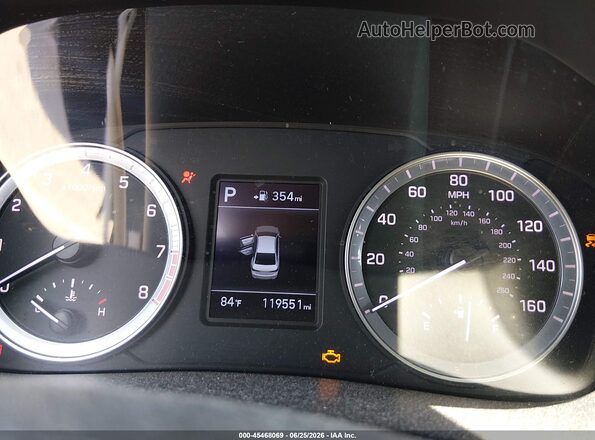 5NPE24AF6KH729541 2019 HYUNDAI SONATA Черный Вид задних сидений