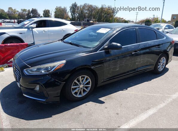5NPE24AF6KH729541 2019 HYUNDAI SONATA Черный Передняя левая четверть