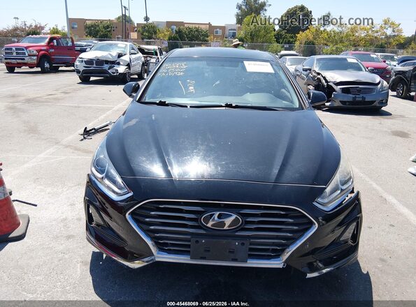 5NPE24AF6KH729541 2019 HYUNDAI SONATA Черный Вид задней части салона