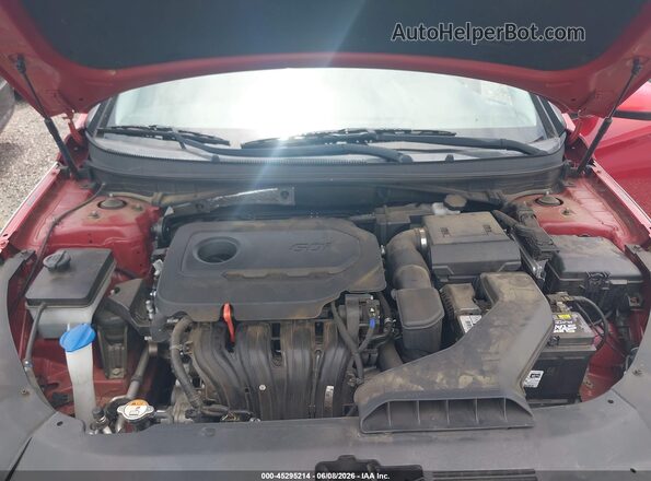 5NPE24AF6KH767190 2019 HYUNDAI SONATA Red Vista trasera