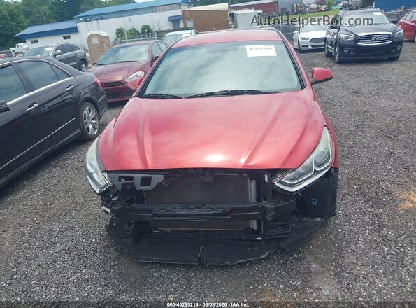 5NPE24AF6KH767190 2019 HYUNDAI SONATA Red Vista del cuadro de instrumentos