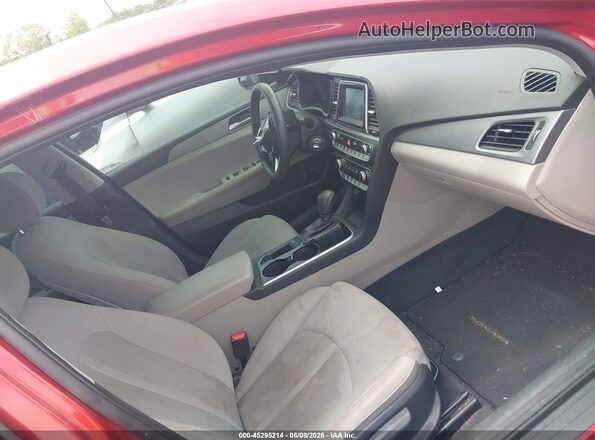 5NPE24AF6KH767190 2019 HYUNDAI SONATA Red Vista interior delantera