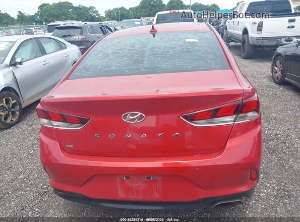 5NPE24AF6KH767190 2019 HYUNDAI SONATA Red 
