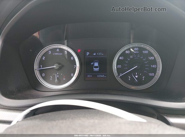 5NPE24AF6KH771966 2019 HYUNDAI SONATA Red Հետևի նստատեղերի տեսք