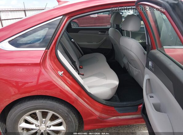 5NPE24AF6KH771966 2019 HYUNDAI SONATA Red VIN կոդի պիտակի տեսք