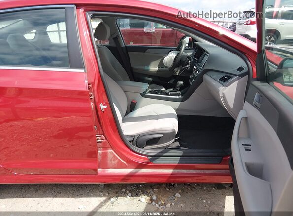 5NPE24AF6KH771966 2019 HYUNDAI SONATA Red Սալոնի դիմացի տեսք