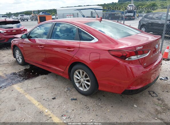 5NPE24AF6KH771966 2019 HYUNDAI SONATA Red Հետևի ձախ