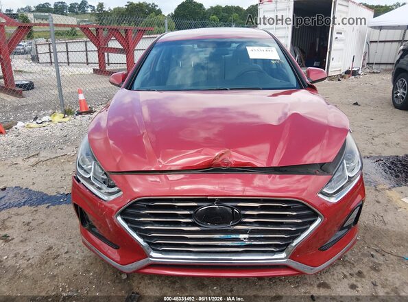 5NPE24AF6KH771966 2019 HYUNDAI SONATA Red Սարքավորումների վահանակի տեսք