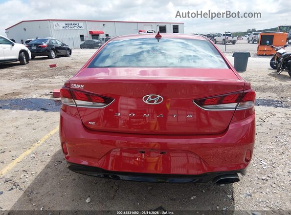 5NPE24AF6KH771966 2019 HYUNDAI SONATA Red 