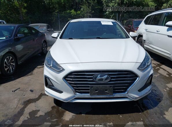 5NPE24AF6KH787715 2019 HYUNDAI SONATA White Widok zestawu wskaźników