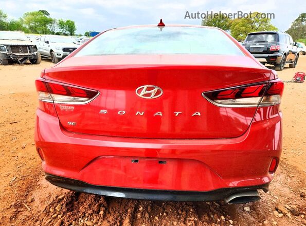 5NPE24AF6KH794891 2019 HYUNDAI SONATA Red 