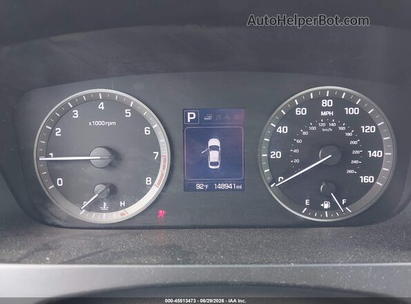 5NPE24AF7GH279566 2016 HYUNDAI SONATA Black Vista de los asientos traseros
