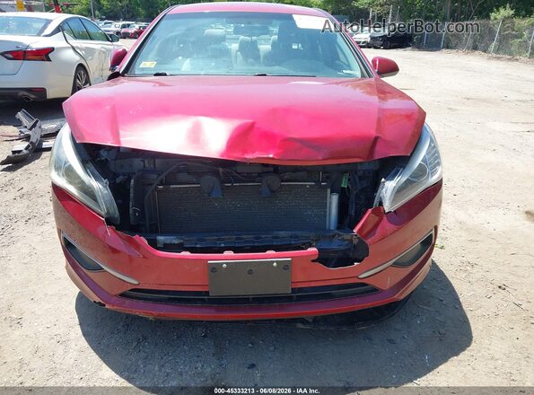 5NPE24AF7GH287151 2016 HYUNDAI SONATA Красный Вид спереди