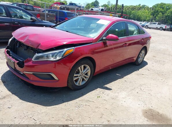 5NPE24AF7GH287151 2016 HYUNDAI SONATA Красный Передняя левая четверть