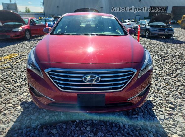 5NPE24AF7GH287893 2016 HYUNDAI SONATA Red Front view