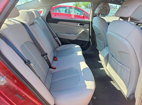 5NPE24AF7GH287893 2016 HYUNDAI SONATA Red Rear seats view