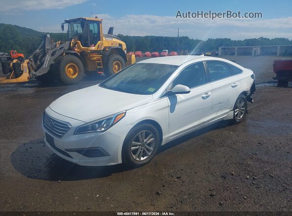 5NPE24AF7GH379361 2016 HYUNDAI SONATA White Առջևի ձախ երեք քառորդ տեսարան