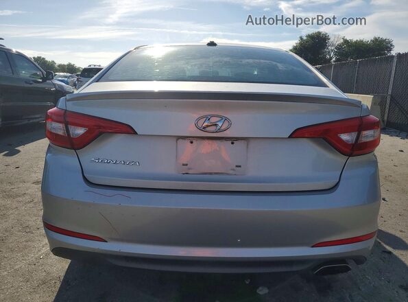 5NPE24AF7GH419194 2016 HYUNDAI SONATA Silver უკანა ხედი