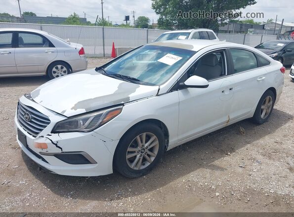 5NPE24AF7GH436089 2016 HYUNDAI SONATA White Przód lewy