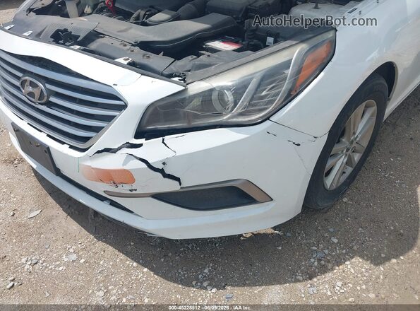 5NPE24AF7GH436089 2016 HYUNDAI SONATA White Widok zestawu wskaźników