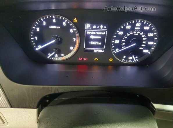 5NPE24AF7HH545248 2017 HYUNDAI SONATA White Vista del cuadro de instrumentos