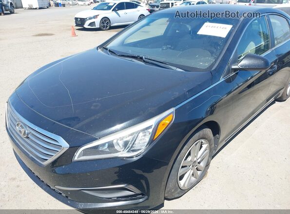 5NPE24AF7HH547663 2017 HYUNDAI SONATA Черный Вид спереди