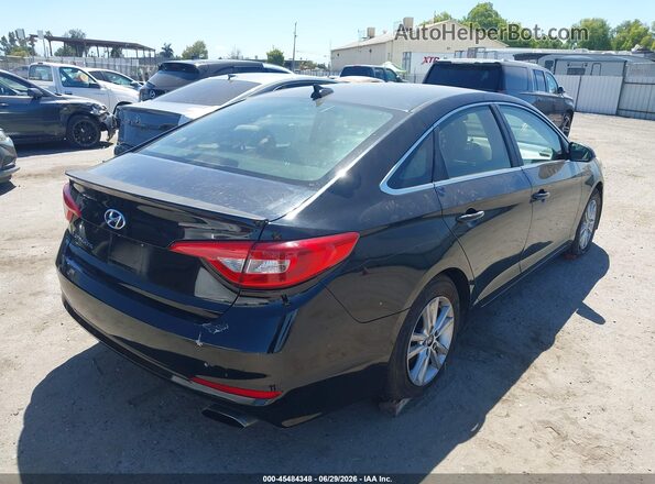 5NPE24AF7HH547663 2017 HYUNDAI SONATA Черный Задняя правая четверть