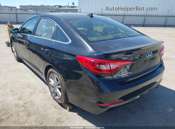5NPE24AF7HH547663 2017 HYUNDAI SONATA Черный Задняя левая четверть