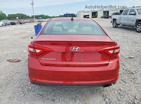 5NPE24AF7HH557822 2017 HYUNDAI SONATA Red უკანა ხედი