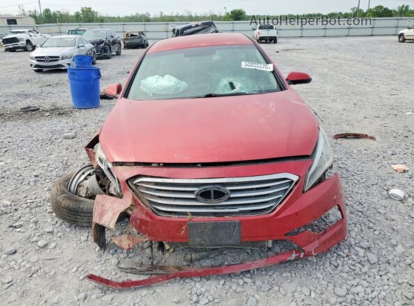 5NPE24AF7HH557822 2017 HYUNDAI SONATA Red წინა ხედი
