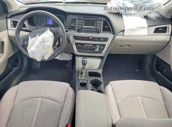5NPE24AF7HH557822 2017 HYUNDAI SONATA Red წინა პანელის ხედი