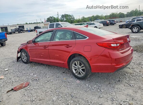 5NPE24AF7HH557822 2017 HYUNDAI SONATA Red უკანა მარცხენა